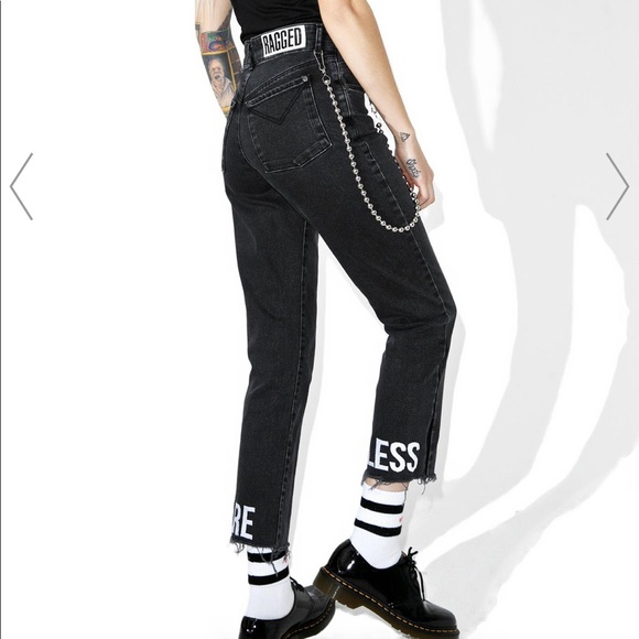 Dolls Kill Denim - Ragged Priest ‘care less’ jeans